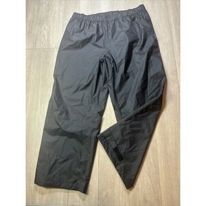 Columbia Rain Pants Men's XXL 2XL Black 40x30 Lightweight Packable Nylon